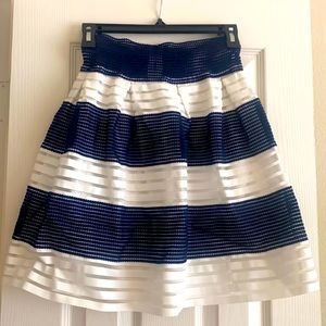 Blue and White Skirt